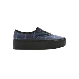 Authentic Stackform Velvet Plaid Green Black Vans